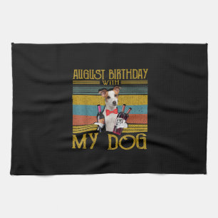 Linge De Cuisine Août Anniversaire Avec Mon Jack Russell Chien 2020