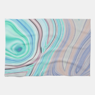 Linge De Cuisine aqua bleu menthe vert lilas violet pastel arc-en-c