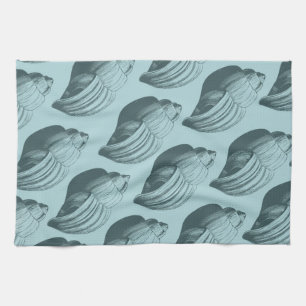 Linge De Cuisine Aqua Turquoise Sea Shells
