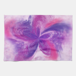 Linge De Cuisine Aquarelle à fleurs d'Imaginaire Abstrait peint