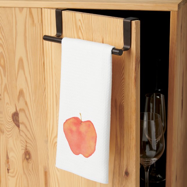 Linge De Cuisine Aquarelle Apple Towel (Pliage en tiers)