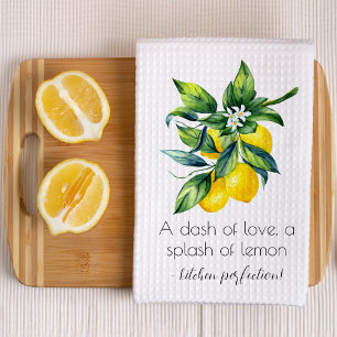 Linge De Cuisine Aquarelle de citron