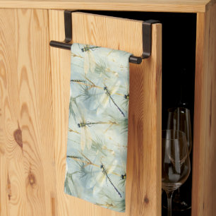 Linge De Cuisine Aquarelle de libellule paisible
