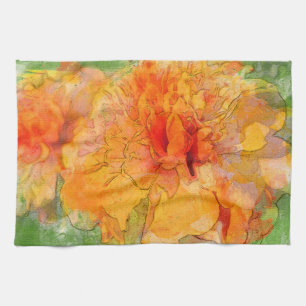 Linge De Cuisine Aquarelle dorée Marigold