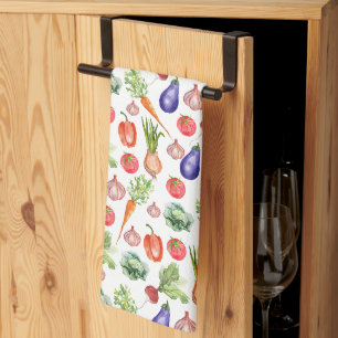 Linge De Cuisine Aquarelle moderne Légumes Cuisine