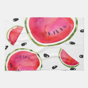 Linge De Cuisine Aquarelle Watermelon Tea Towel 