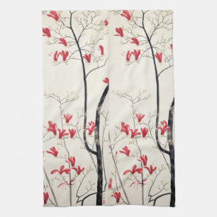 Linge De Cuisine Arbre de Magnolia par Kobayashi Kokei, Nature Vint
