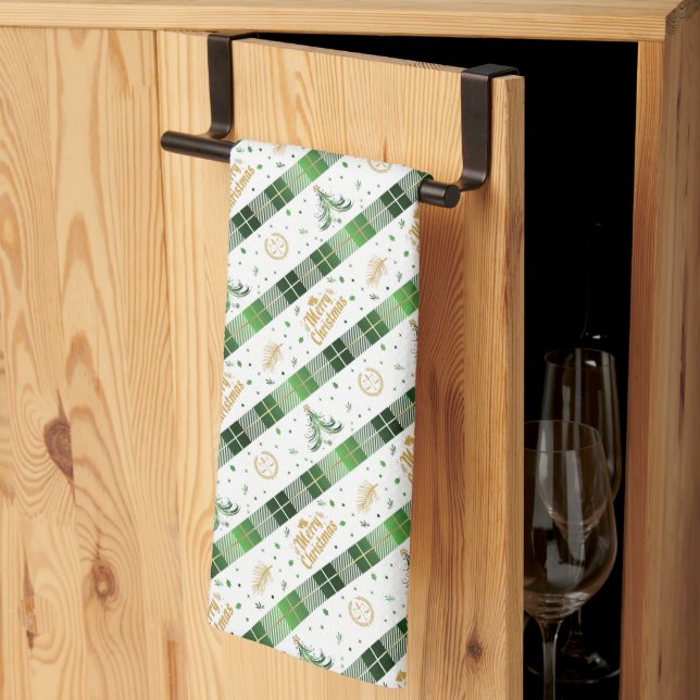 Linge De Cuisine Arbre de Noël de l'avocat - Scales de justice (Pliage en tiers)