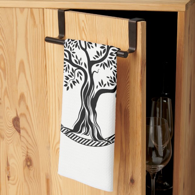 Linge De Cuisine Arbre de vie Thunder_Cove  (Pliage en tiers)