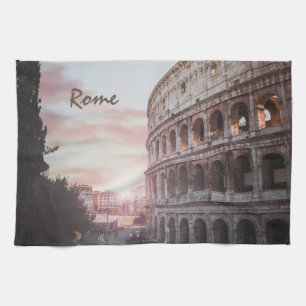Linge De Cuisine Architecture antique Rome coucher de soleil ville