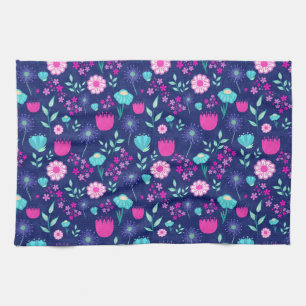 Linge De Cuisine Arrière - plan à motif floral mignon
