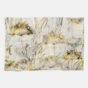 Linge De Cuisine arrière - plan d'aquarelle Abstraite : dandelion,