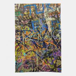 Linge De Cuisine Arrière - plan de graffiti