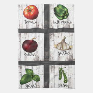 Linge De Cuisine Art culinaire de cuisine moderne rustique légumes 
