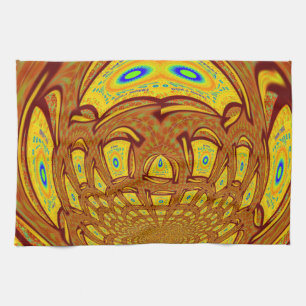 Linge De Cuisine Art de baseball jaune doré Imprimer