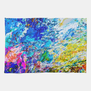 Linge De Cuisine Art de la palette de couleurs