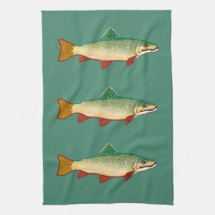 Linge De Cuisine Art de poissons de truite