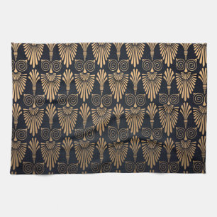 Linge De Cuisine Art Déco Black Gold : Retro.
