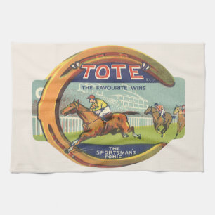 Linge De Cuisine Art d'étiquette de produit vintage, Tote Sportsman
