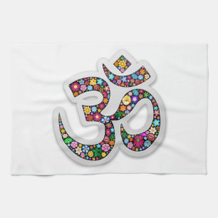 Linge De Cuisine Art du symbole floral Namaste