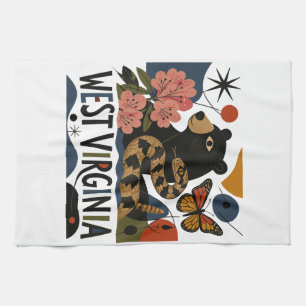 Linge De Cuisine Art folklorique sauvage et merveilleux de Virginie