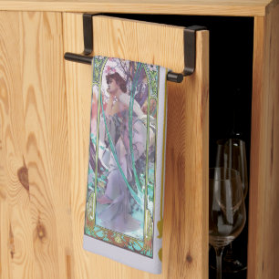 Linge De Cuisine Art Nouveau Alphonse Mucha Soirée Contemplation