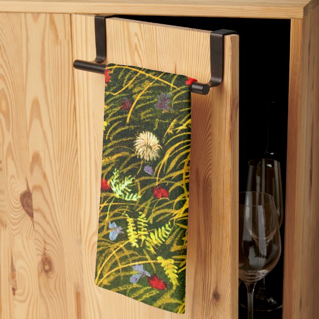 Linge De Cuisine Art Nouveau Mer alpin (Pliage en tiers)
