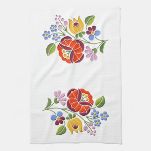 Linge De Cuisine Art populaire de Hongrois de broderie de Kalocsa