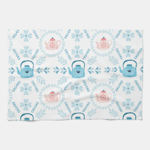 Linge De Cuisine Art populaire scandinave Hygge Noël cosy théière