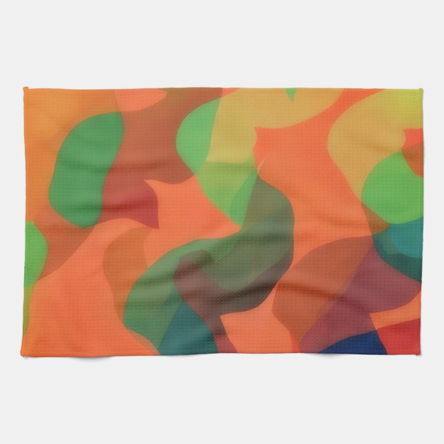 Linge De Cuisine Artsy Abstract and Colorful Kitchen Towel (Horizontal)
