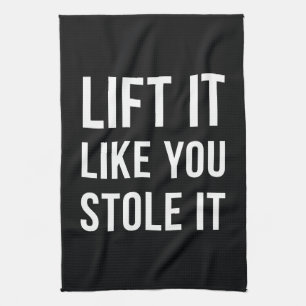 Linge De Cuisine Ascenseur de citation de gymnase d'haltérophilie
