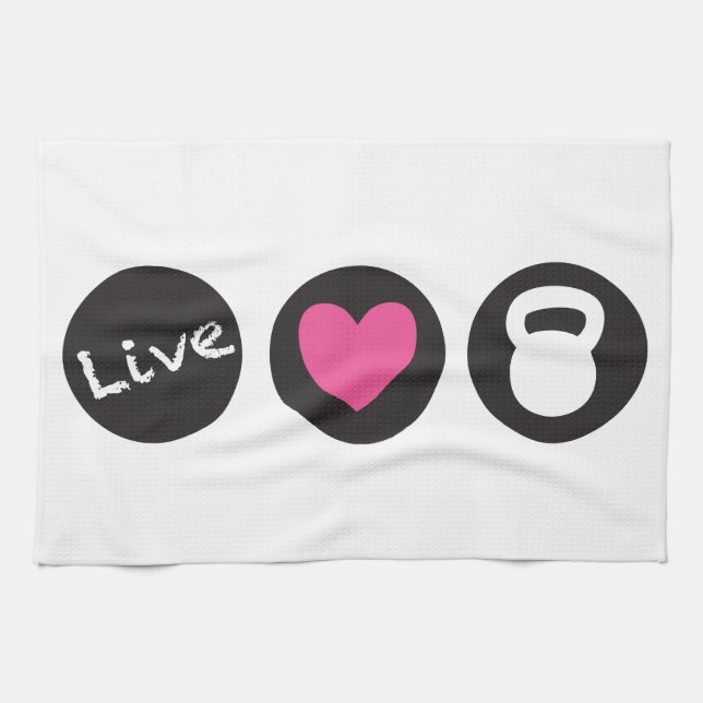Linge De Cuisine Ascenseur vivant d'amour - (Horizontal)