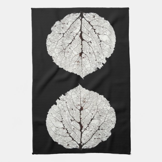 Linge De Cuisine Aspen Feuille Squelette 1 (Vertical)