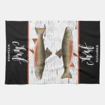Aspen rustique Bark Trout pêcheur Lake House