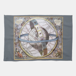Linge De Cuisine Astronomie Ancienne, Céleste par Andreas Cellarius