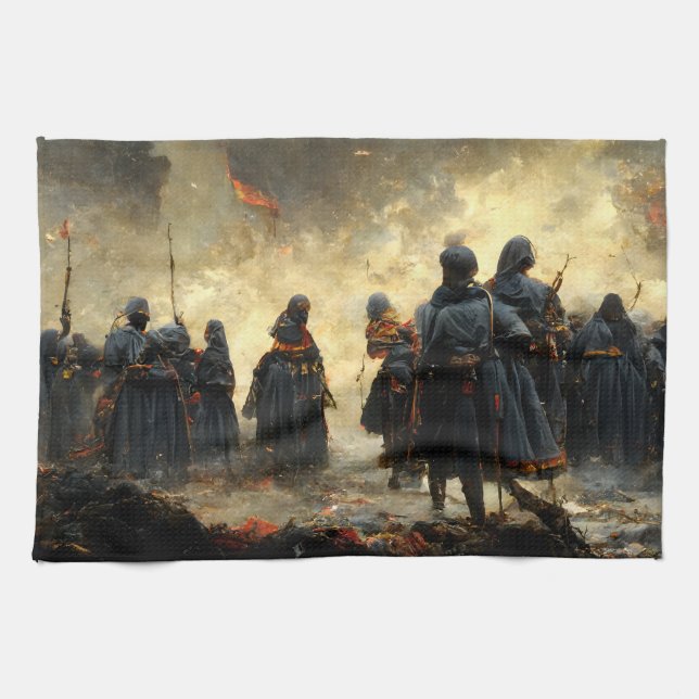 Linge De Cuisine Attaquez le lieu (Horizontal)