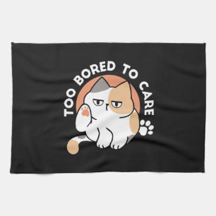 Linge De Cuisine Attitude de chat paresseux – Trop blasé pour s'en