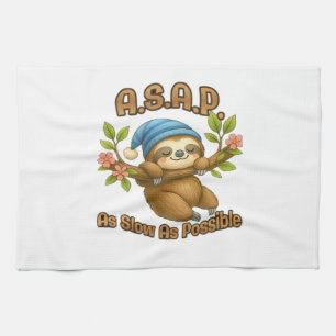 Linge De Cuisine Aussi Lent Que Possible - Joli Sloth ASAP Classic