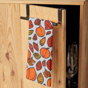 Linge De Cuisine Automne Automne Cuisine Citrouille et Feuille   Va