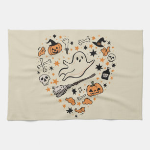 Linge De Cuisine Automne Citrouille Automne Thanksgiving Halloween