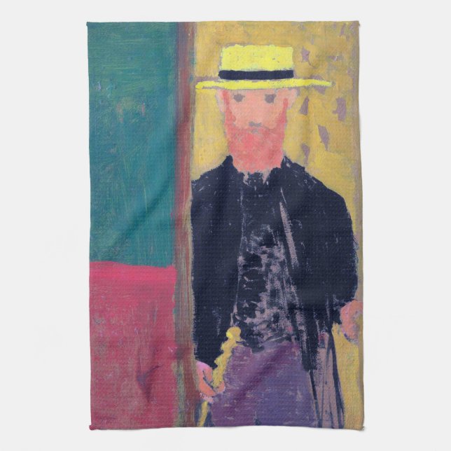 Linge De Cuisine Autoportrait (Homme porteur), Edouard Vuillard (Vertical)