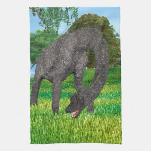 Linge De Cuisine Aventure de dinosaure à long cou dans la jungle
