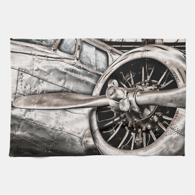 Linge De Cuisine Avion vintage (Horizontal)