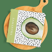 Avocado vert moderne Nom personnalisé