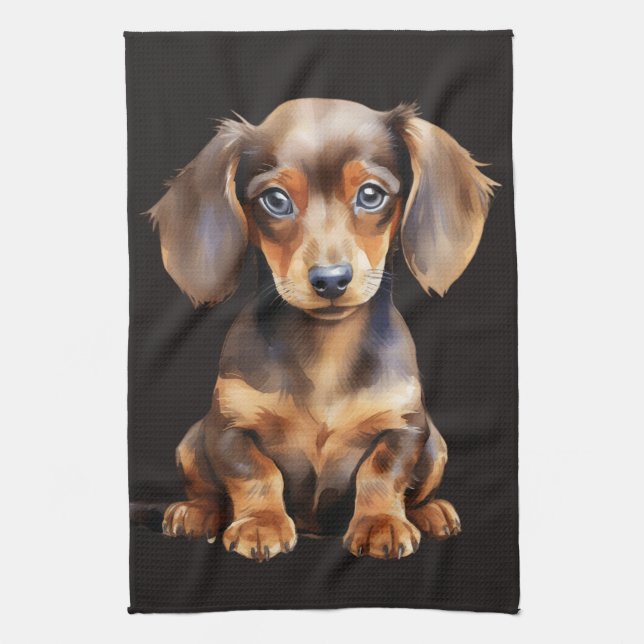 Linge De Cuisine Baby Dachshund (Vertical)