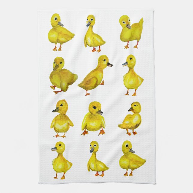 Linge De Cuisine Baby Duck Dishtowel (Vertical)