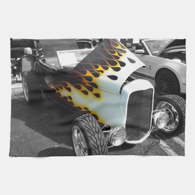 Linge De Cuisine Baguette chaude de flamme (Horizontal)