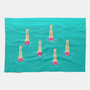 Linge De Cuisine Baigneurs Artistiques - Nager sous l'eau