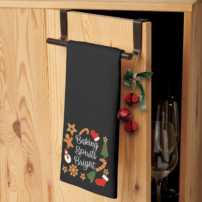 Linge De Cuisine Baking Spirits Bright Gingerbread Noël Cookie (Créateur téléchargé)