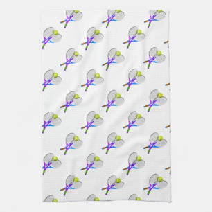 Linge De Cuisine Balle de tennis et raquettes